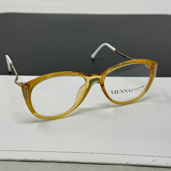 Vintage Viennaline 1479 70 Clear Retro Optyl Eyeglass Frames Germany Vienna Line - Picture 1 of 16